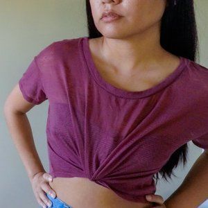 Geometric Print Crop Top